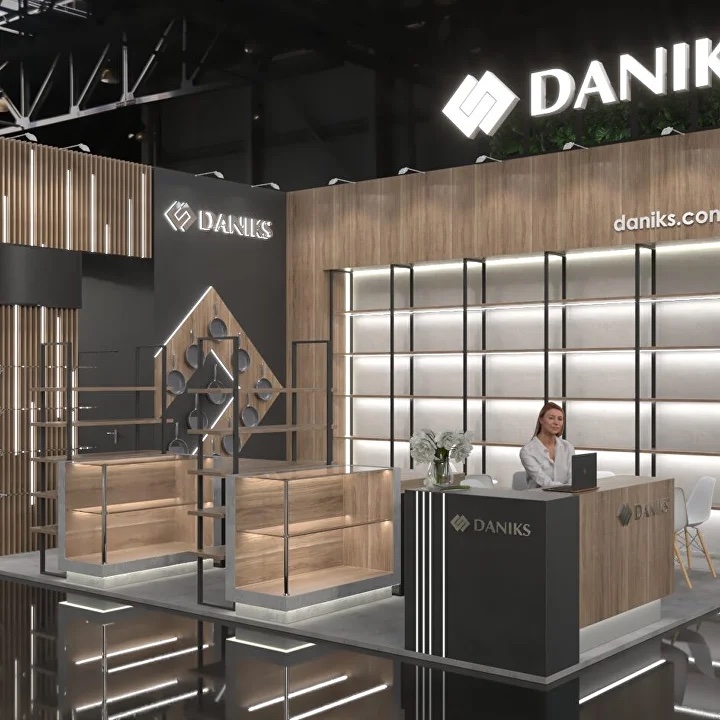 Daniks trade show booth
