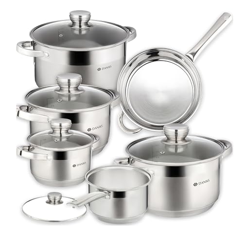 Standard 11-Piece Set (2, 3, 4, 7 QT + Frying Pan + Saucepan)