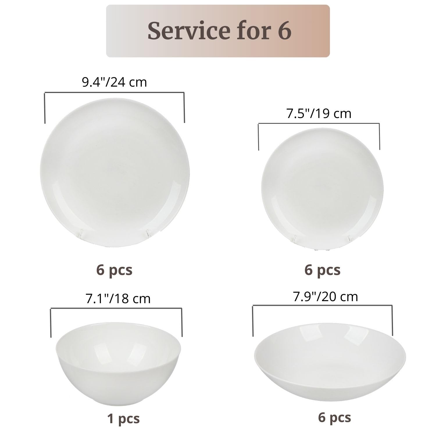 Daniks Serie "Belle" - Geschirrset - 4