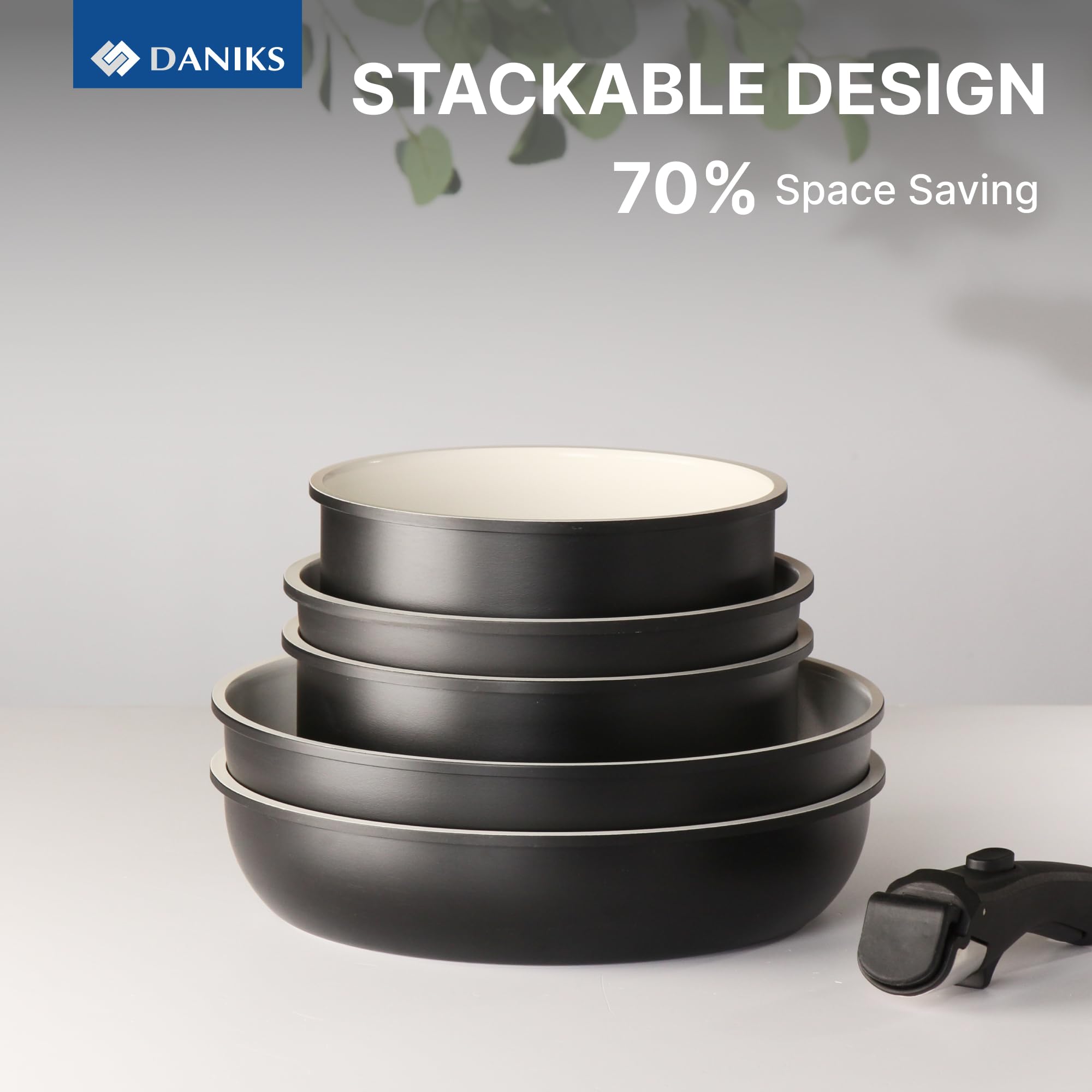 Daniks Serie "Black" - Non-stick Cookware - 7