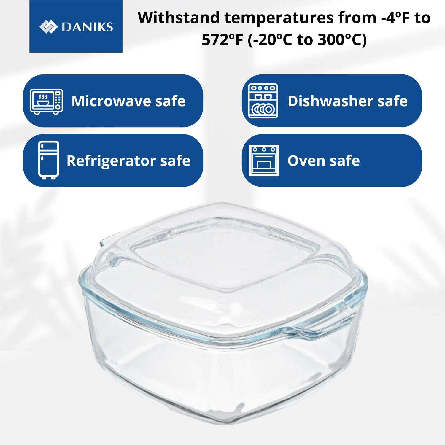Daniks Glass casserole with lid - Bakeware - 5