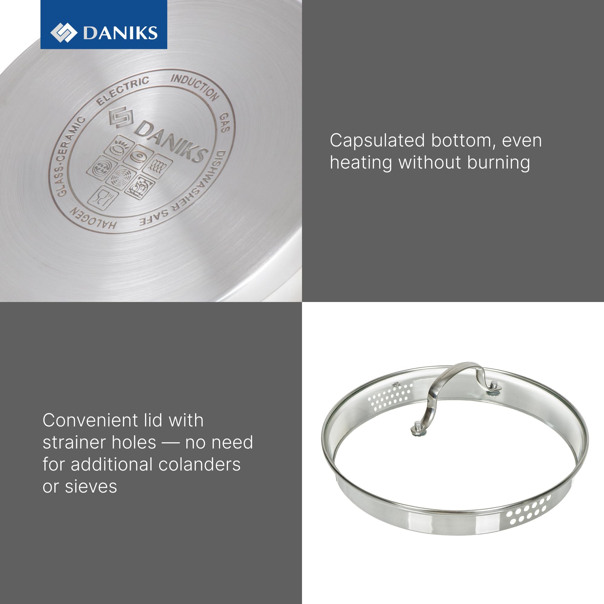 Daniks Серия "Tokio" - Посуда из нержавеющей стали - 4