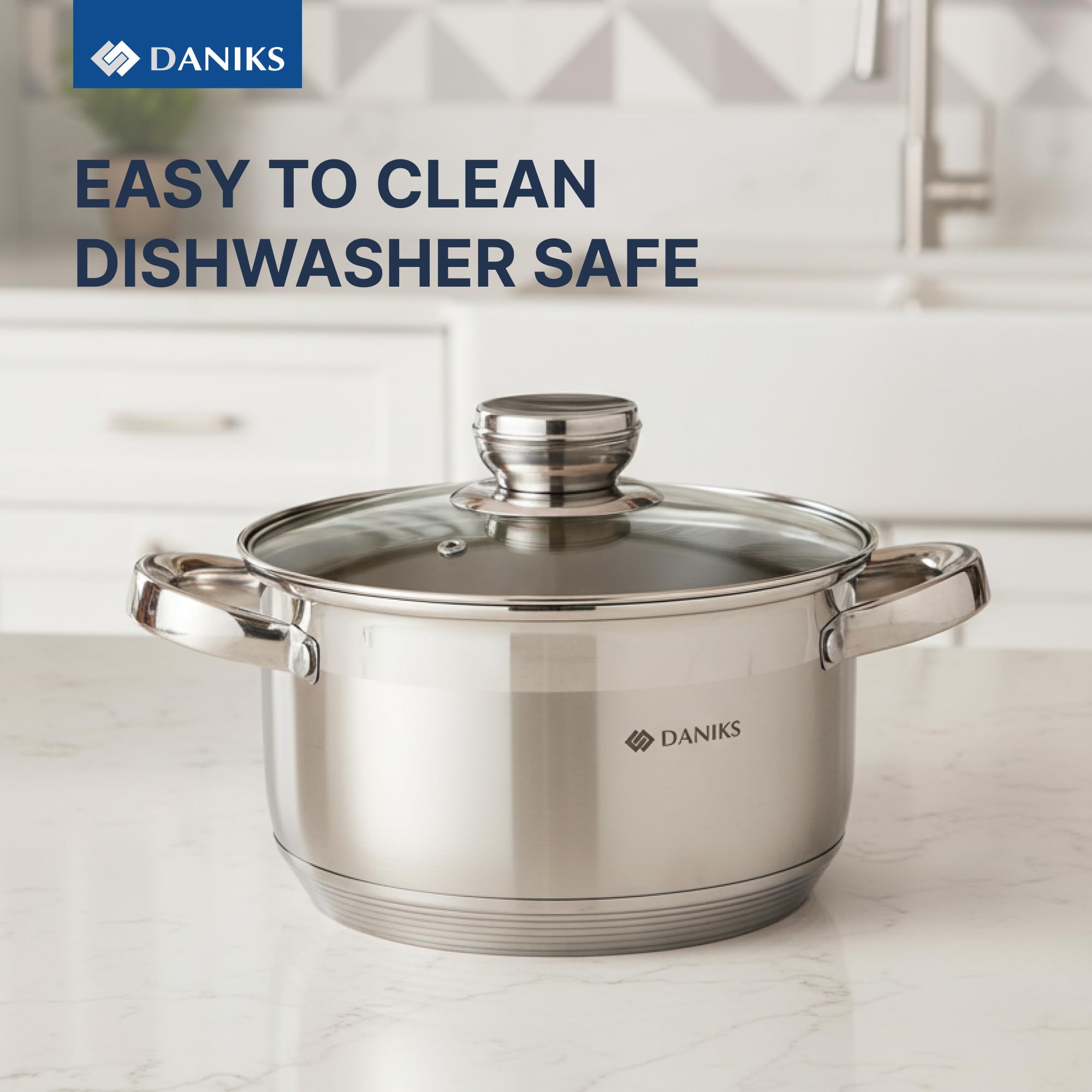 Daniks Serie "Standard" - Edelstahl-Kochgeschirr - 7
