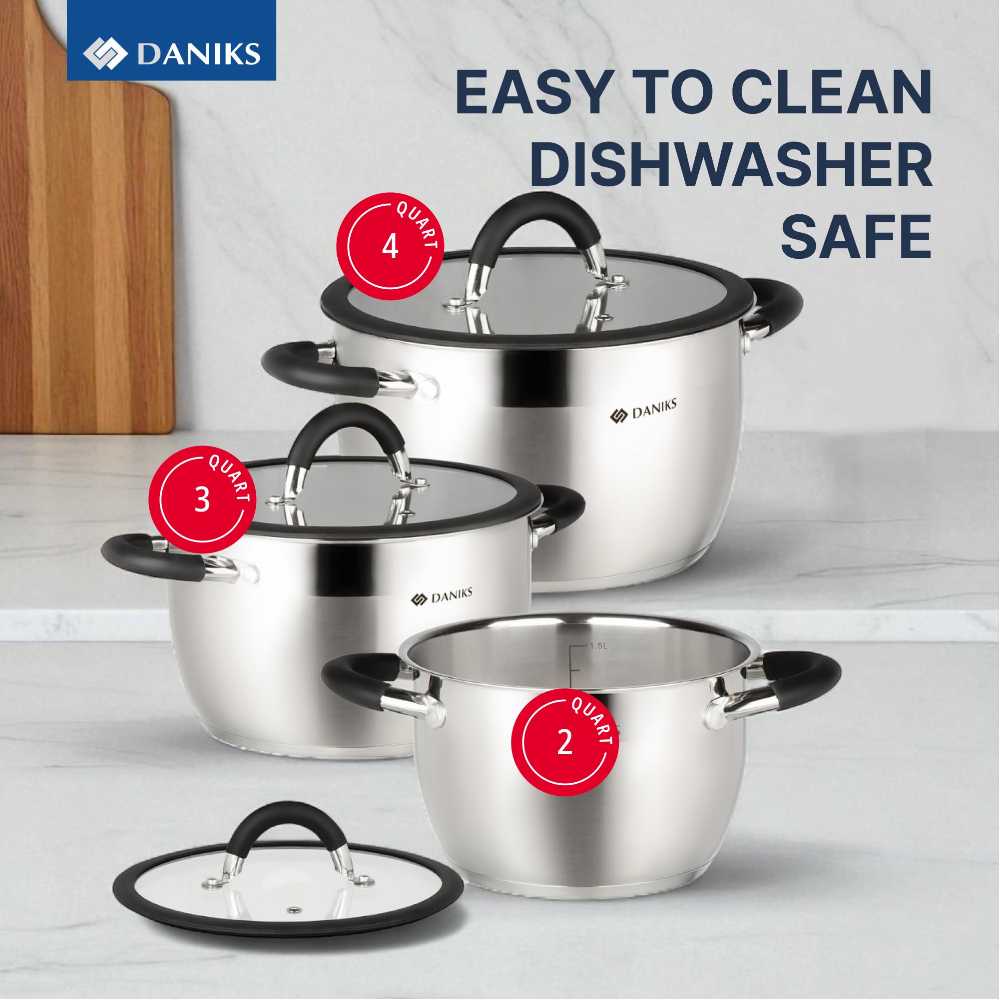 Daniks Serie "Orlando" - Stainless Steel Cookware - 2