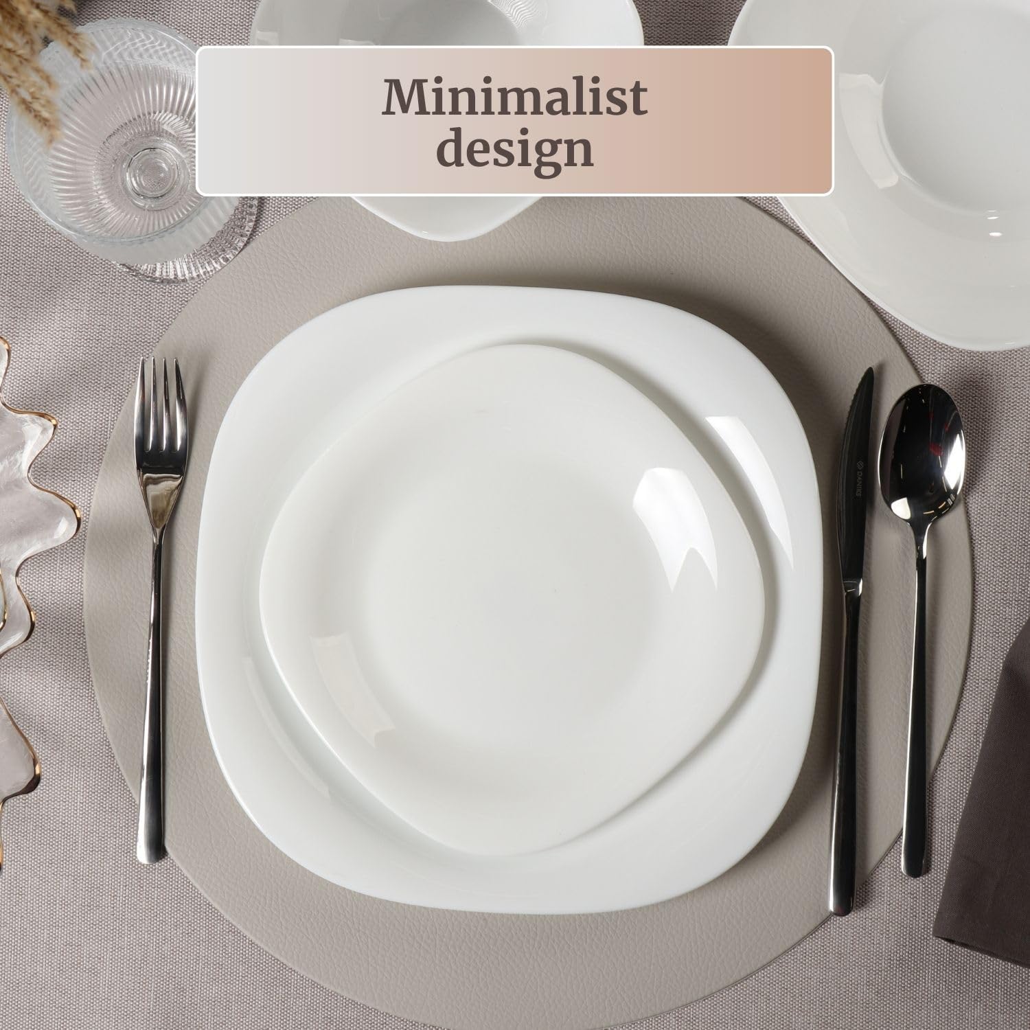 Daniks Serie "Quadro" - Geschirrset - 8