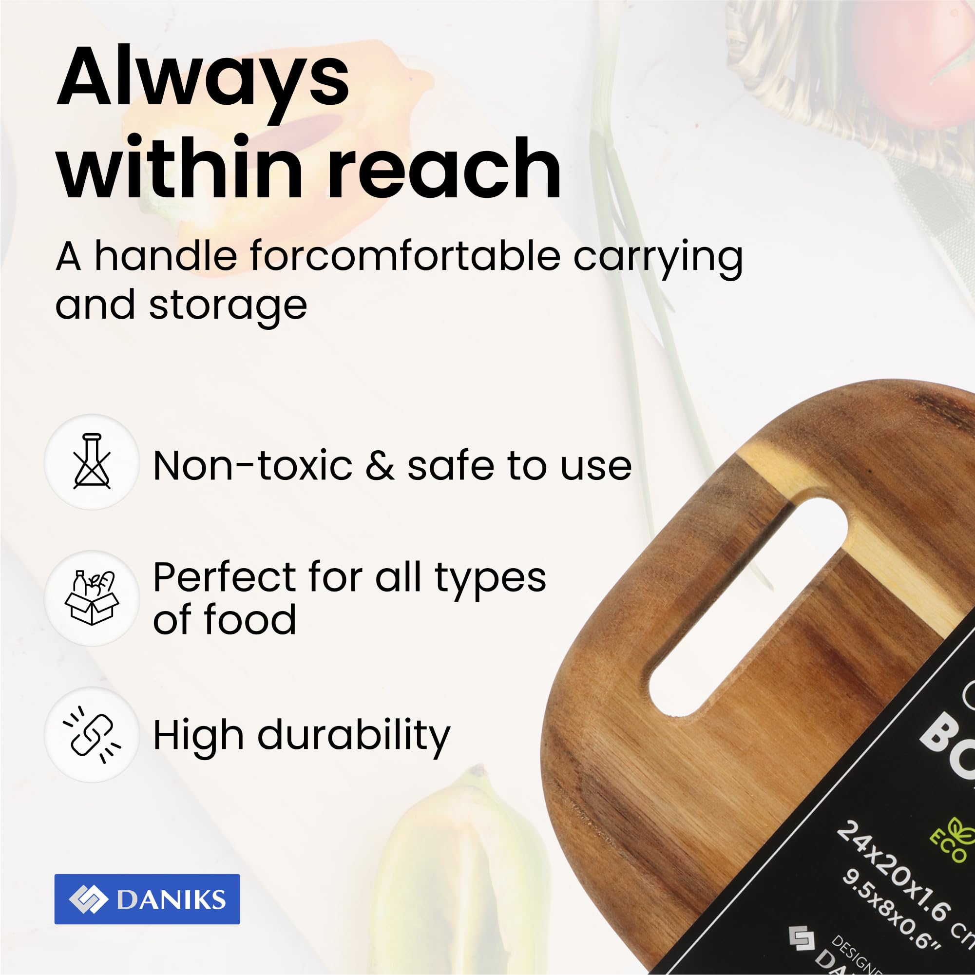 Daniks Kleines Akazienholzbrett - Schneidebretter - 5