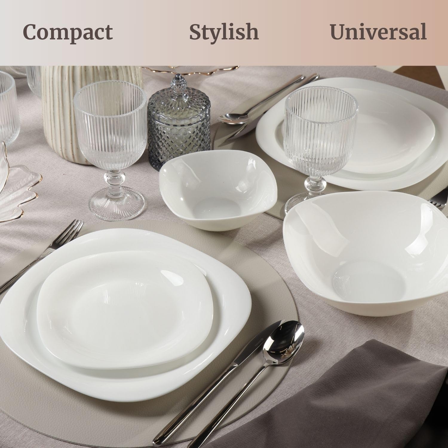 Daniks Serie "Quadro" - Geschirrset - 9