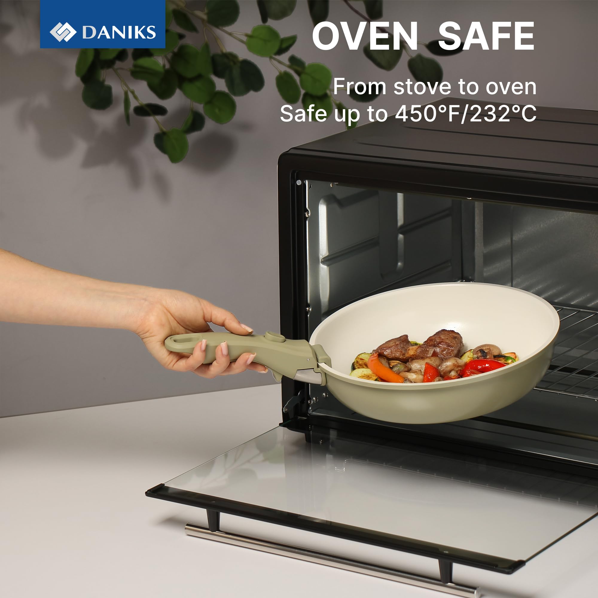 Daniks Serie "Olive" - Antihaft-Kochgeschirr - 5