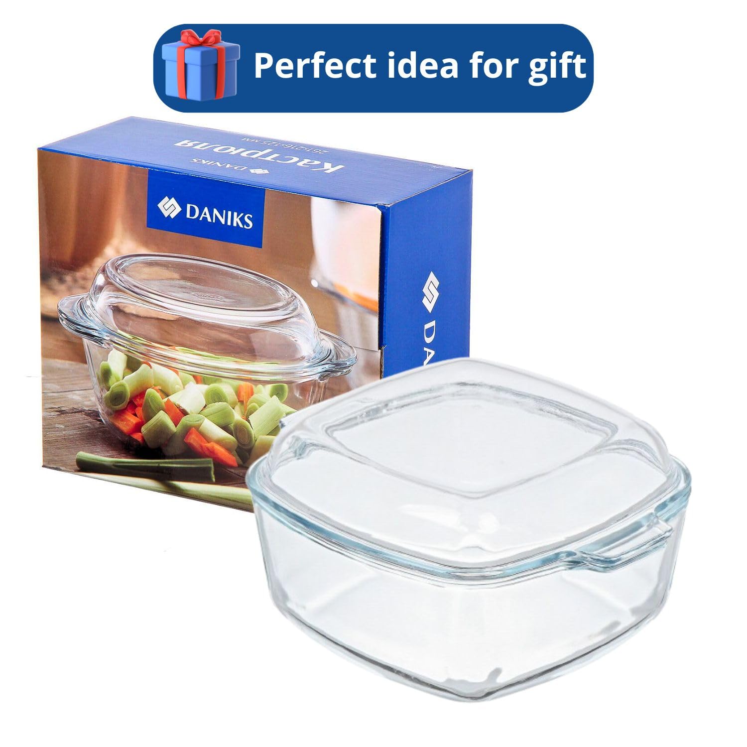 Daniks Glass casserole with lid - Bakeware - 9