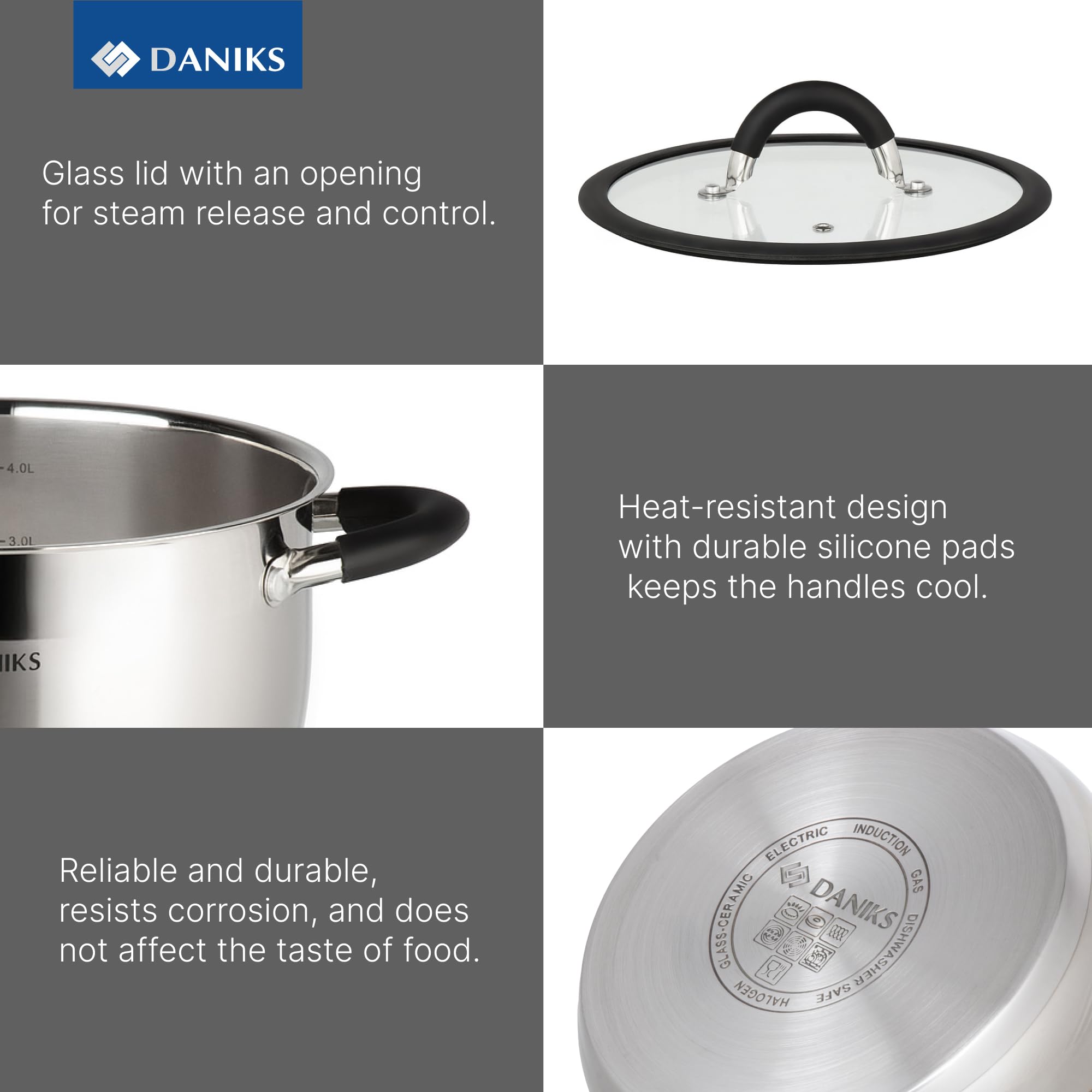 Daniks Serie "Orlando" - Stainless Steel Cookware - 5