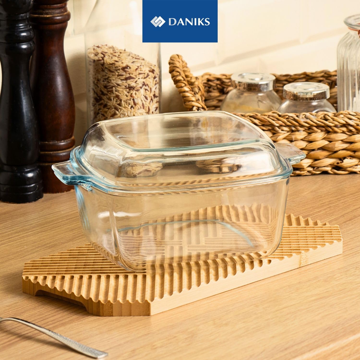 Daniks Glass casserole with lid - Bakeware - 2