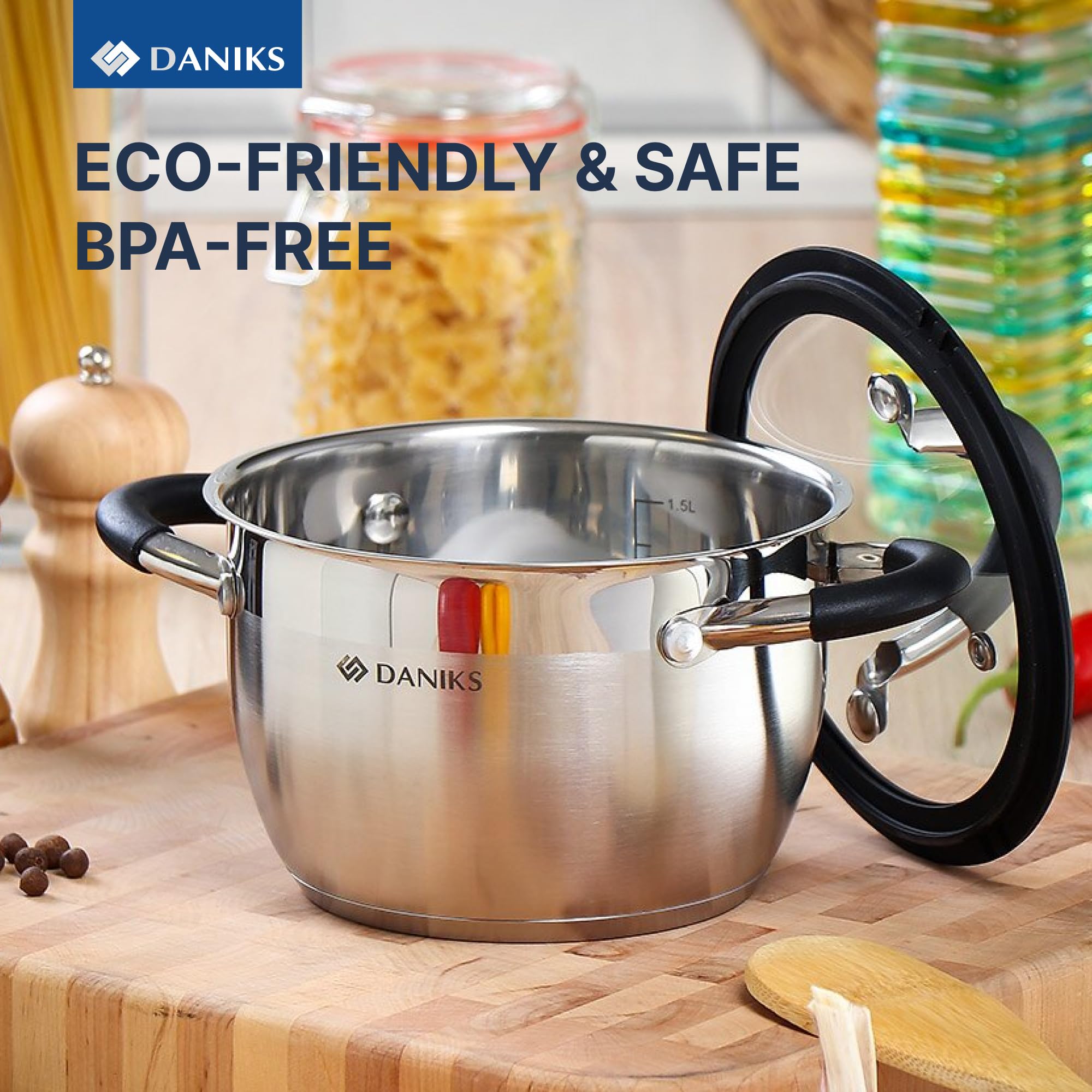 Daniks Serie "Orlando" - Stainless Steel Cookware - 8