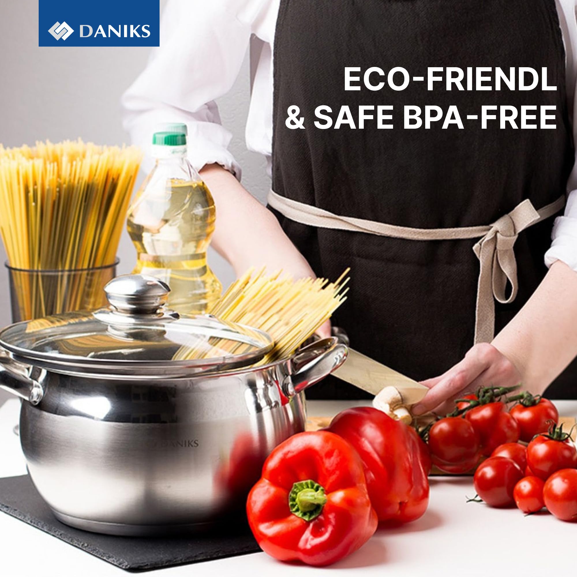 Daniks Serie "Classic" - Edelstahl-Kochgeschirr - 8